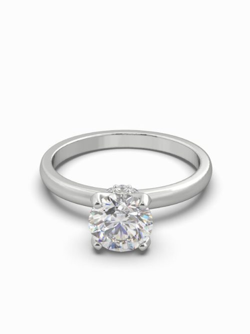 1.12 CTW Lab Grown Solitaire Ring – Size N