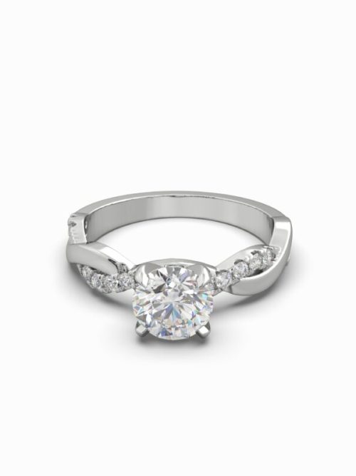 1.28 CTW Lab Grown Solitaire Ring – Size O