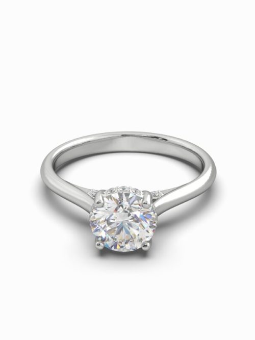 1.22 CTW Lab Grown Solitaire Ring – Size N
